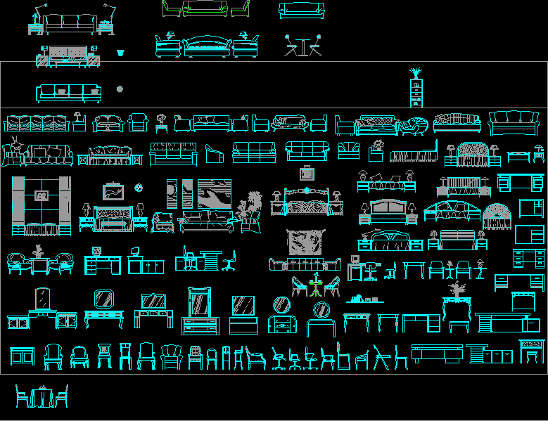 autocad furniture blocks free download