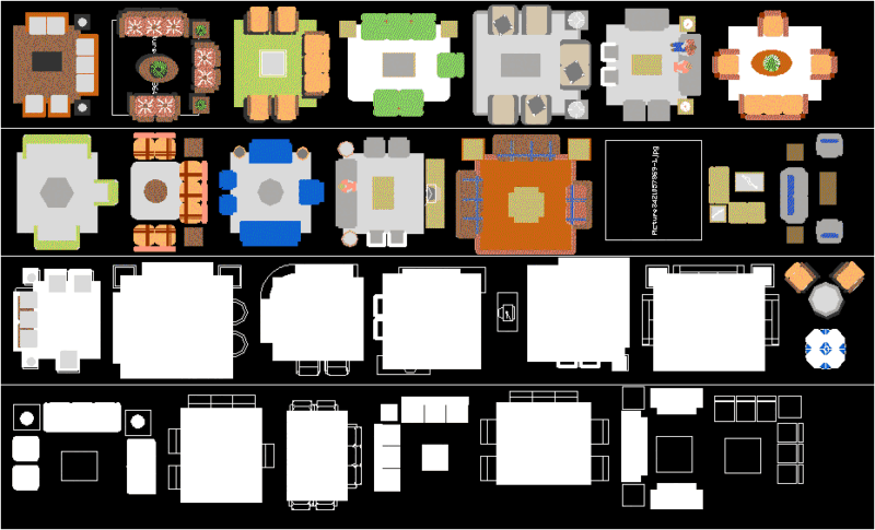 Furniture DWG Block for AutoCAD