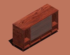 Modular TV Unit 3D DWG Model for AutoCAD