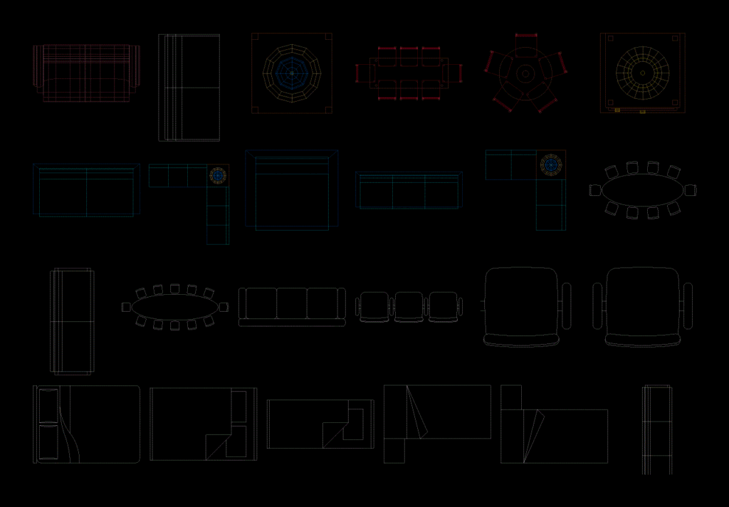 Furniture DWG Block for AutoCAD