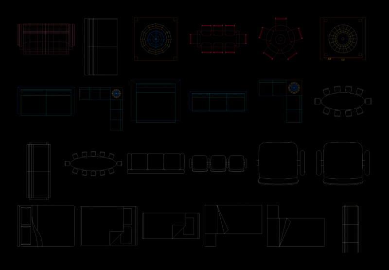 Furniture DWG Block for AutoCAD