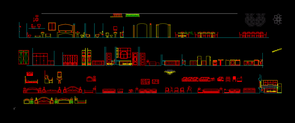 Furniture DWG Block for AutoCAD