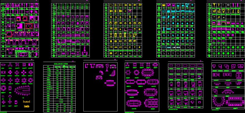 Furniture Library2 DWG Block for AutoCAD