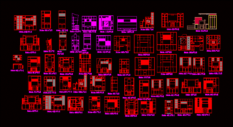 Furniture Estande Mansion DWG Block for AutoCAD