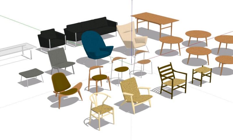 Furniture Glass 3D SKP Model for SketchUp