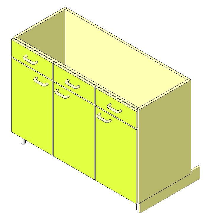 Furniture Kitchen 3D RFA Model • Designs CAD