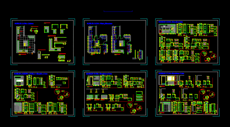Furniture Kitchen DWG Elevation for AutoCAD