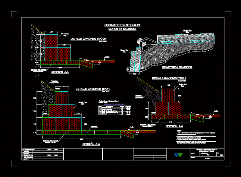 Gabion Wall DWG Block for AutoCAD