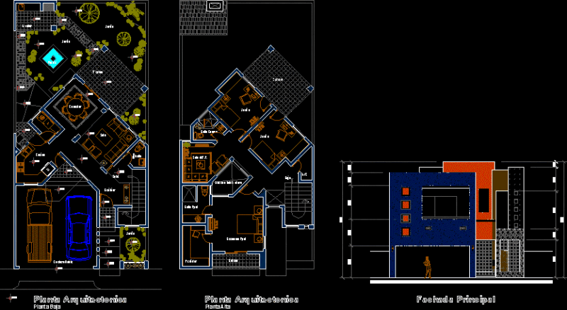 Galvan House DWG Plan for AutoCAD