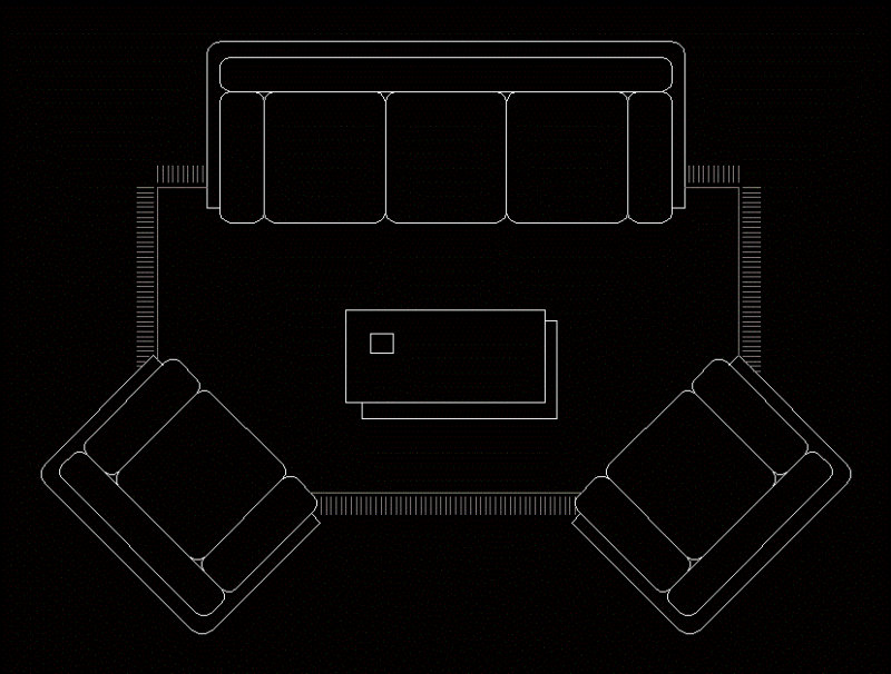 Game Room Furniture DWG Block for AutoCAD