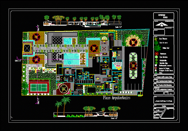 Garden Design DWG Block for AutoCAD