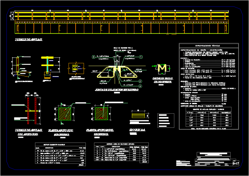 Garou Bridge DWG Section for AutoCAD
