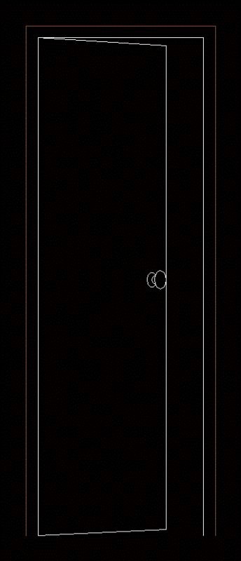 Gate 70 Cm Front View DWG Block for AutoCAD