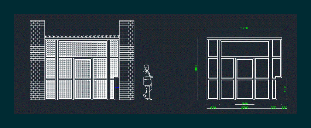 Gate DWG Block for AutoCAD