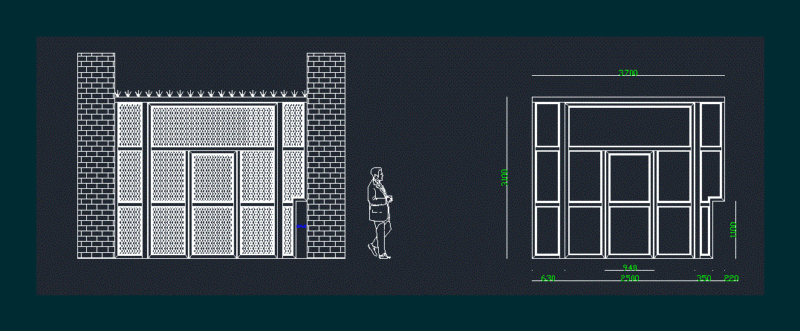 Gate DWG Block for AutoCAD