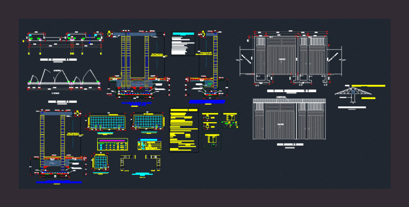 Gate Access DWG Detail for AutoCAD