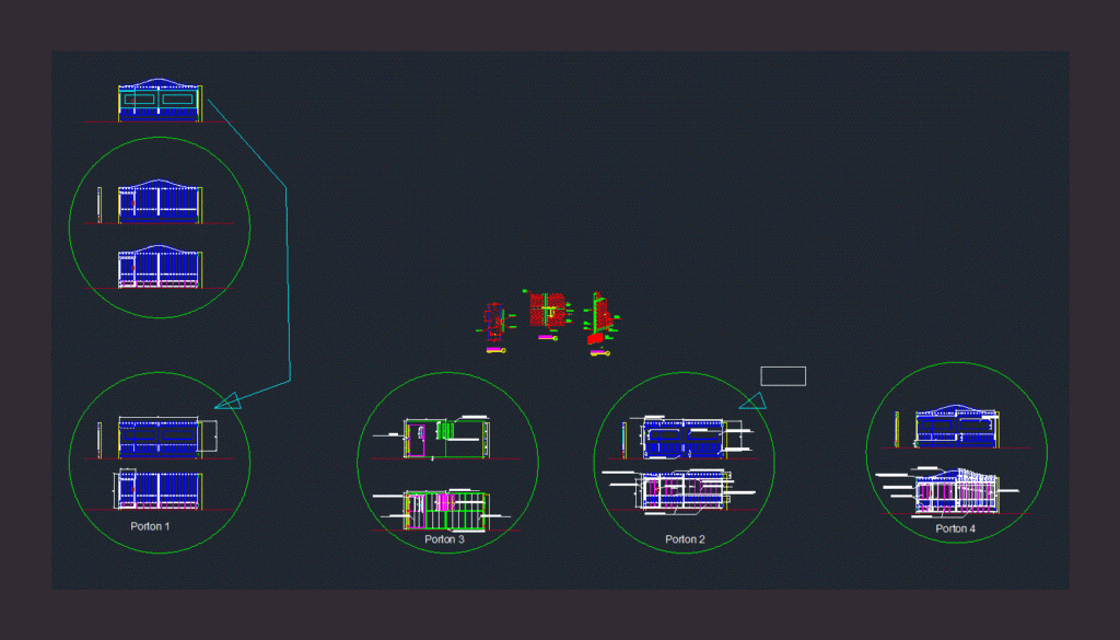 Gates 2D DWG Block for AutoCAD