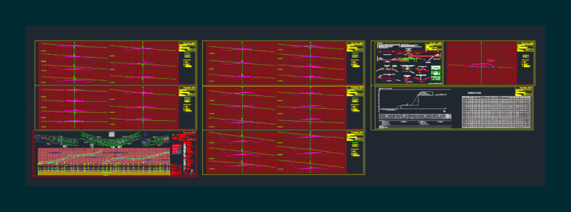 Geometric Design 1km Route Project DWG Full Project for AutoCAD