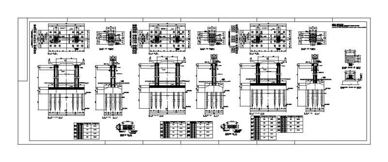 Geometry Columns Of Footbridge DWG Block for AutoCAD