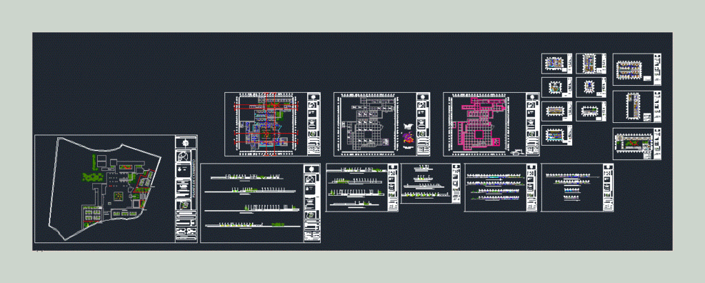 Geriatric Hospital DWG Section for AutoCAD