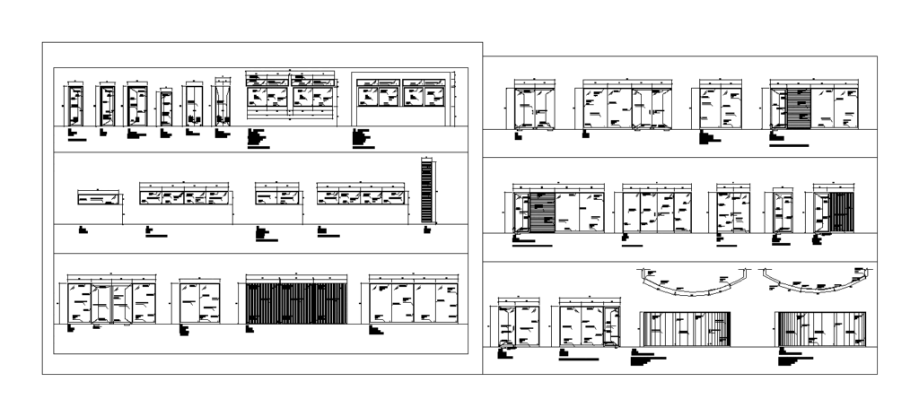 Glass Aluminium Joinery DWG Detail for AutoCAD