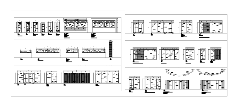 Glass Aluminium Joinery DWG Detail for AutoCAD