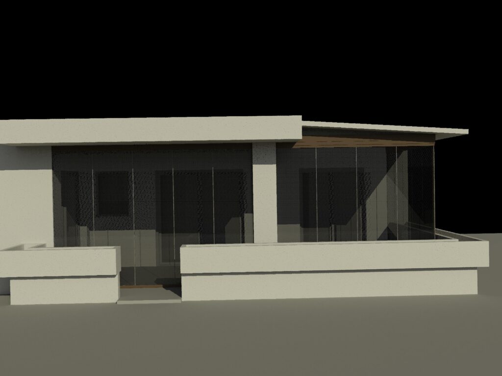 Glass Curtain Closing 3 3D MAX Model for 3D Studio Max