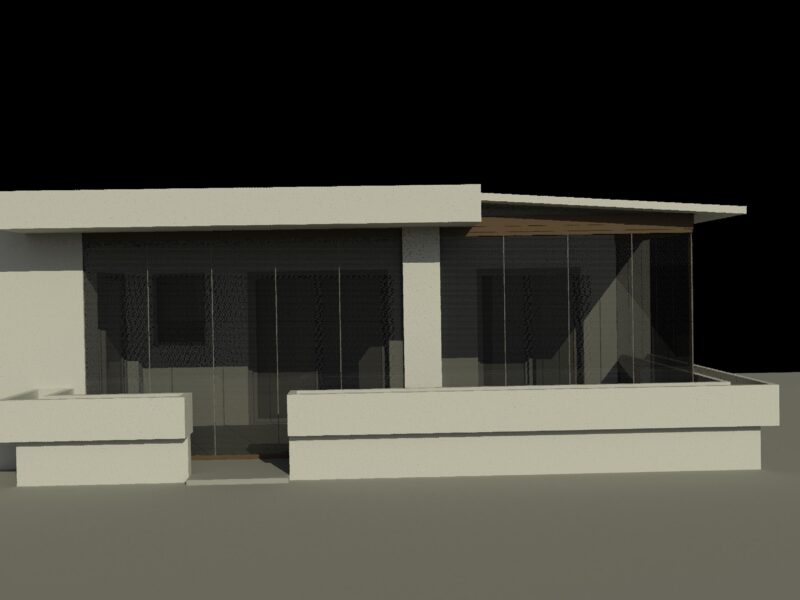 Glass Curtain Closing 3 3D MAX Model for 3D Studio Max