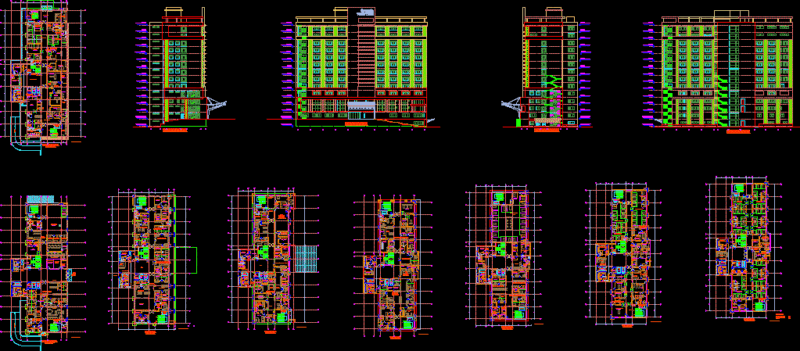 Grand International Hospital Of Kathmandu, 200 Beds DWG Block for AutoCAD