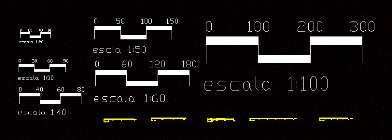 Graphic Scales 2D DWG Block for AutoCAD