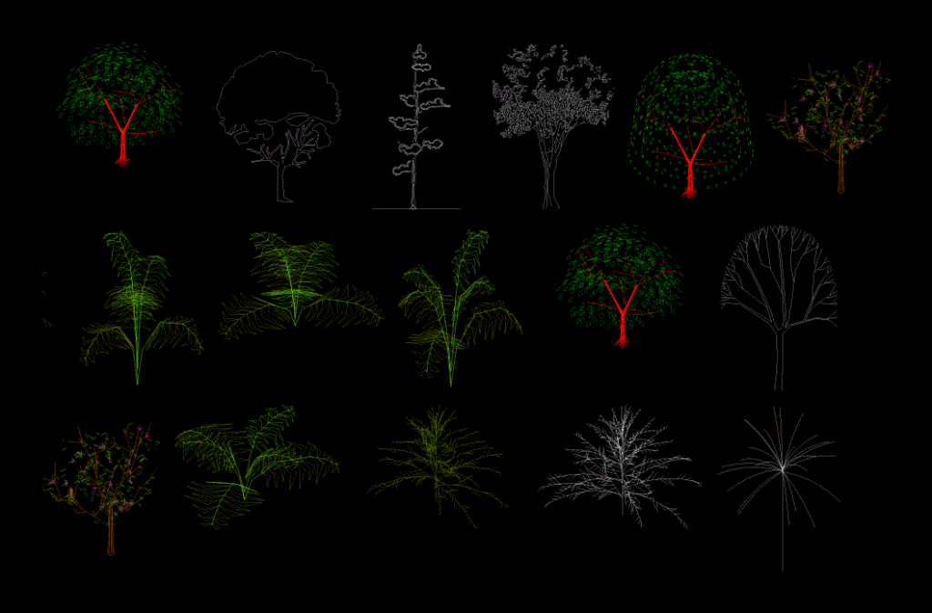Greenery 3D DWG Model for AutoCAD