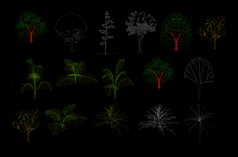 Greenery 3D DWG Model for AutoCAD