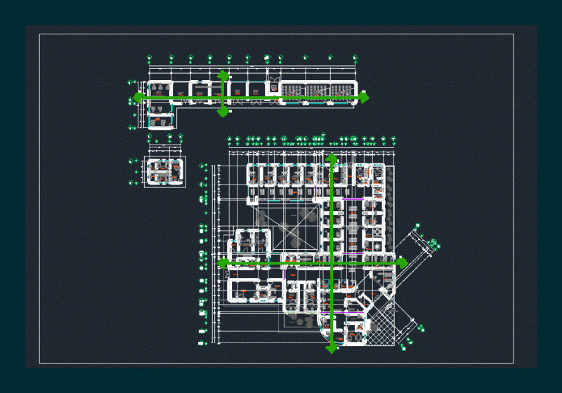 Health Center 10 Consultorios DWG Full Project for AutoCAD