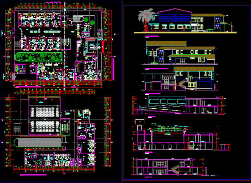 Health Center DWG Block for AutoCAD