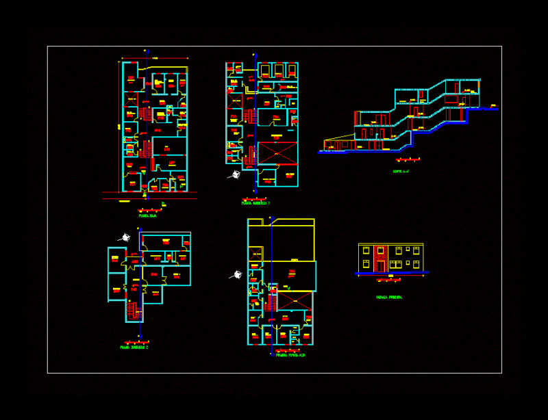 Health Center DWG Block for AutoCAD
