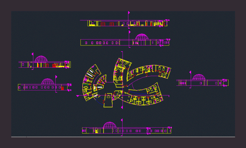 Health Center DWG Block for AutoCAD