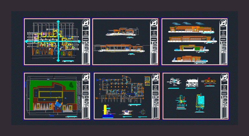 Health Center DWG Elevation for AutoCAD
