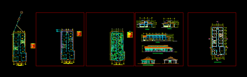 Health Center DWG Section for AutoCAD