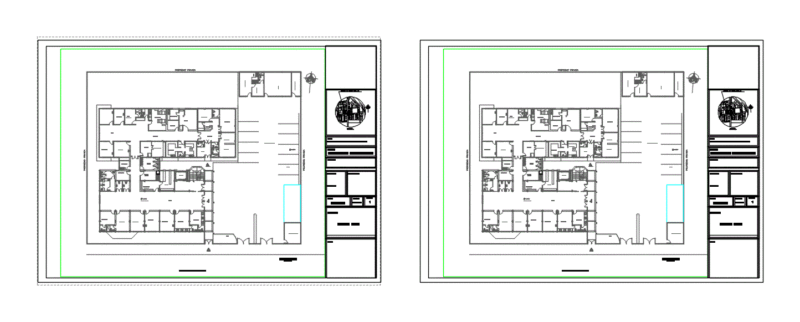 Health Center Facilities Hydraulic DWG Plan for AutoCAD