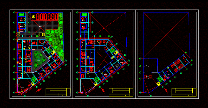 Health Center I – 4 DWG Full Project for AutoCAD