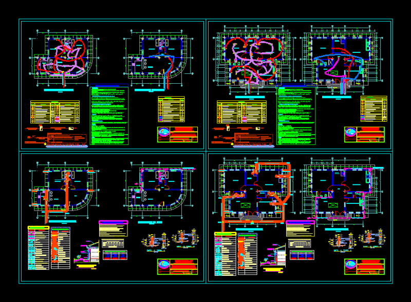 Health Center Ollachea DWG Block for AutoCAD