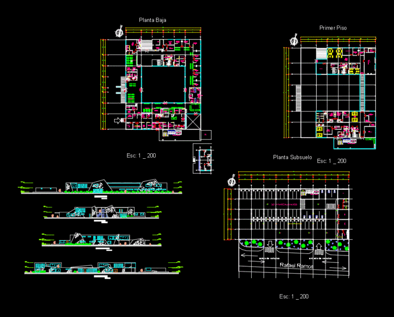 Health Center Type C DWG Block for AutoCAD