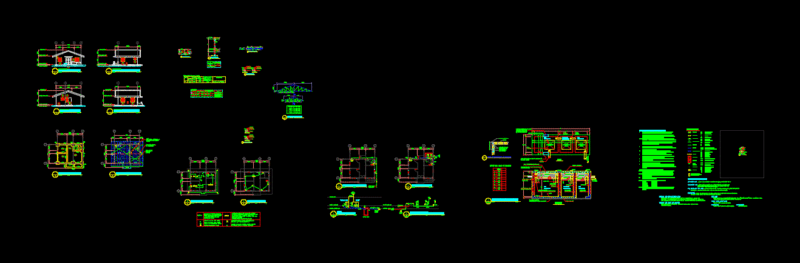 Health Post DWG Section for AutoCAD