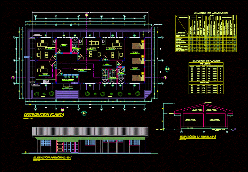 Health Post DWG Section for AutoCAD