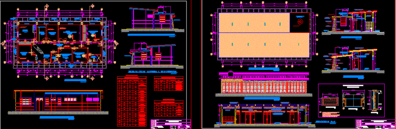 Health Post With Solar Collecting Wall DWG Full Project for AutoCAD
