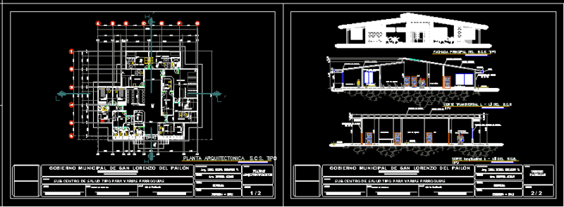 Health Sub-Rural DWG Block for AutoCAD