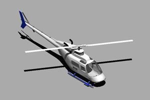 Helicopter 3D DWG Model for AutoCAD