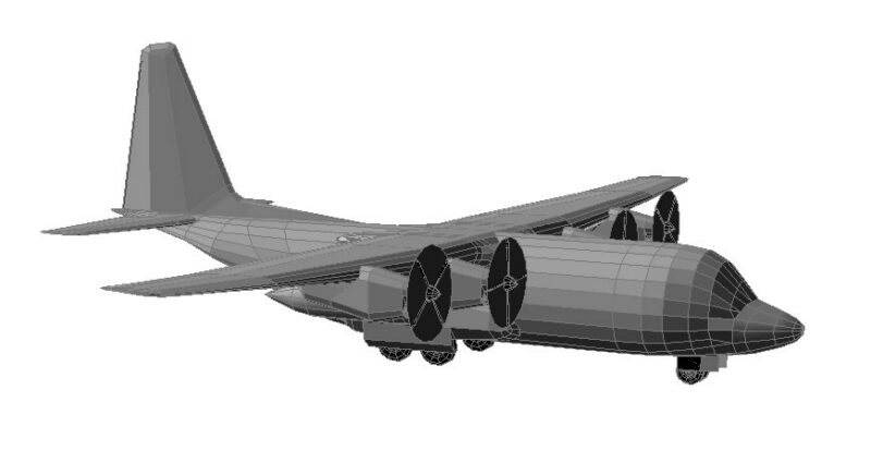 Hercules C100 3D DWG Model for AutoCAD