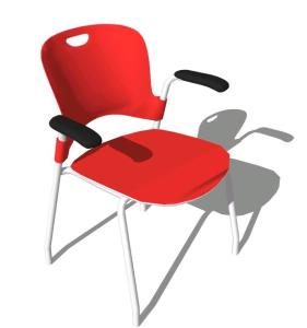 Herman Miller Caper Stacking – Chair 3D SKP Model for SketchUp