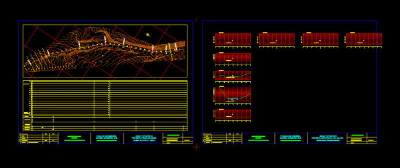 Highway DWG Section for AutoCAD
